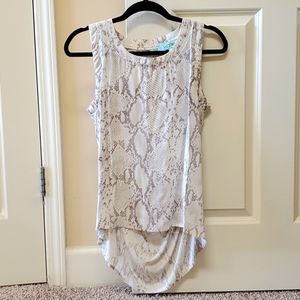 Snakeskin print Karlie tank top, size small, $20